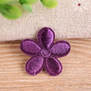 Sacesr Small Flower Clothing Accessories Decals Clothes Decorative Bags Applique Iron On Patches Embroidery Stickers Sewing Patch 4P7H5