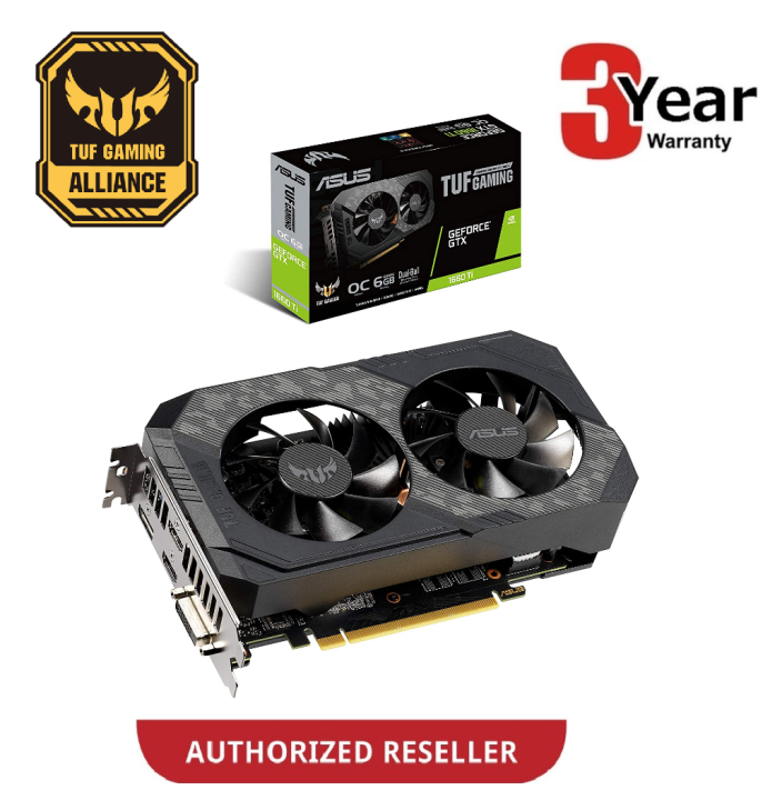 ASUS NVIDIA GTX 1660 TI 6GB GDDR6 192BIT TUF GAMING GTX1660 Ti GTX1660Ti 6G  VGA Graphic Card (TUF-GTX1660TI-O6G-GAMING) | Lazada