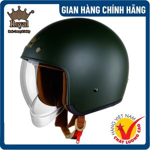 Mũ Bảo Hiểm 3/4 Royal Helmet M139 - Gắn Kính Âm Bảo Vệ Đa Hướng Màu Sắc Đa Dạng Phù Hợp Khoác Đi Du Lịch/Bãi Biển - BH 12 Tháng Tặng Móc Khóa Treo Hợp Kim