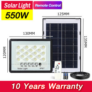 【24-Hour Fast Delivery】Solar Light Outdoor Rainproof and Waterproof IP67 Solar Panel Lights 1000W Spotlight For Garden Exterior Street Rain or Shine Theres Always Electricity 0 Electricity Bill All Year Round Solar Cell Lamp