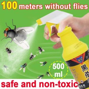 Fly Killer Spray Fly Killer Effective Fly Killing Bait Fly Repeller Household Non-toxic 500ML Indoor Use Environmentally Friendly