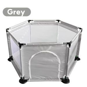 Playpen for Baby With Balls Stainless Steel Frame Safety Playpen Big Play Fence Bed Fence