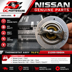 Nissan Genuine Thermostat Suits Urvan TD27 Patrol Safari GQ Y60 76.5°C #21200-58G04
