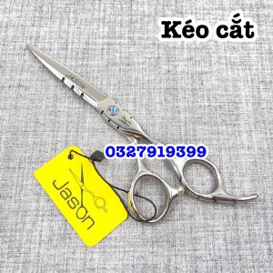 Jason Kéo Cắt Tóc Cao Cấp 6.0in Thép Nhật S440C Độ Cứng Trên 62HRC Lưỡi Sắc Bén Thiết Kế Tay Cầm Thoải Mái Kèm Bao Da
