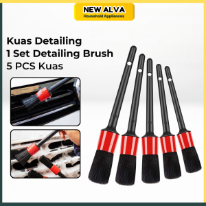 【5PCS】Kuas Cuci Mobil/Sikat Detailing Motor Lengkap Kuas Buat Nyuci Pembersih Auto