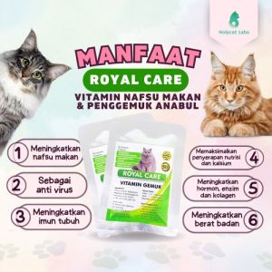 Royal Care E-FAT Kemasan Hemat isi 5 Kapsul Vitamin PENGGEMUK Kucing