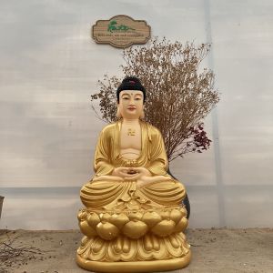 Tượng A di đà/ Phật Bà Quan Âm ngồi 50cm composite | Tượng Phật Hoa Tiên