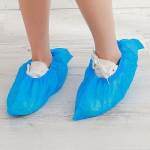 Combo 100 Đôi Bọc Giày Vải Không Dệt Phòng Sạch Chống Tĩnh Điện ESD Bao Bọc Giày Xanh BIGBA