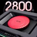 Quạt tản nhiệt laptop Memo FL08 tản khí nén turbo 2400RPM giảm nhiệt thực sự chuyên dụng cho máy tính đồ họa gaming - Đế tản nhiệt Laptop. 