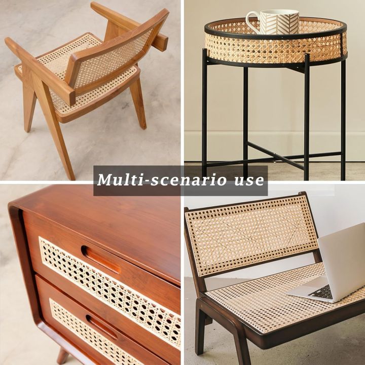 🌴Water-Resistant Natural Rattan Webbing Roll - Premium Cane Caning ...