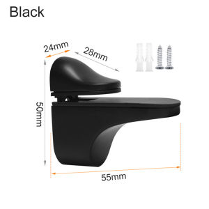 Adjustable 3-22mm Glass Clamp Board Metal Wood Glass Shelf Bracket Wall Mount Shelf Plated Clip