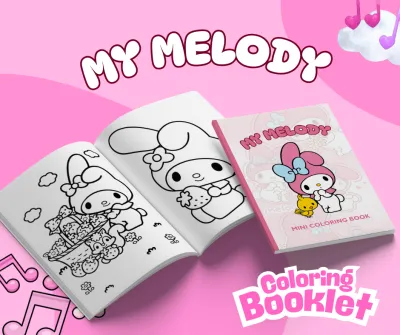 Cheapest My Melody Coloring Book My Melody Fan art Coloring Book Sanrio Coloring Book