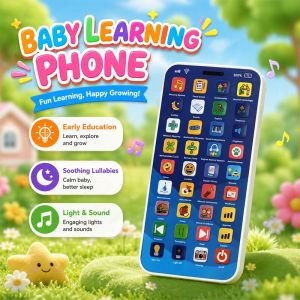 BUY 1 TAKE 1 Early childhood education simulation toys English music story rechargeable mobile phones learning toys cartoon patterns childrens gifts