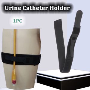 Black Starp Retainer Adjustable External Durable Bag Leg Support Urinary Catheter Retention Strap Drainage Bag Catheter Strap