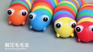 Đồ chơi cảm giác cho bé: Con sâu bướm xoắn nhiều màu sắc đồ chơi tương tác giúp bé bò dành cho bé trai bé gái trên 6 tháng tuổi.