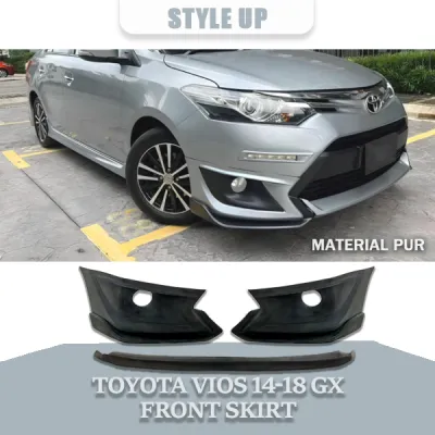 TOYOTA VIOS 2014-2018 GX FRONT SKIRT 2014 2015 2016 2017 2018 MATERIAL PUR WITHOUT PAINT