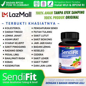 Sendifit 100% Original Obat Herbal Nyeri Sendi Asli Kapsul Alami Bpom Untuk Sendi dan Tulang Nyeri Sendi Sakit Pinggang Reumatik Asam Urat Sendi Bengkak