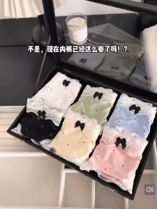 Bubblerie Floral Cotton Woman Panties Soft Lace Pure Cotton 10A Antibacterial Low Waist Plus Size 80KG Cooling Ice Silk Cute Lace Size M L XL