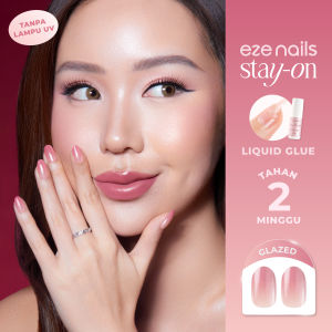 Eze Nails x Shannon Dorothea - Jingle Blush Stay On Manicure (Kuku Palsu Tempel + Lem Cair)