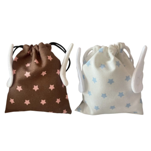 Đa chức năng Túi dây rút Túi đựng mỹ phẩm họa tiết ngôi sao Túi trang điểm ổ lưu trữ di động Pouch sang trọng cánh túi lưu trữ