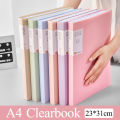 A4 Clearbook Paper Organizers Clear Folder Presentation Book Clear Pockets Art Portfolio Clear Book 30/60/80/100Pages. 