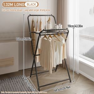 Clothes Rack Balcony Drying Rack Bedroom Clothes Rack