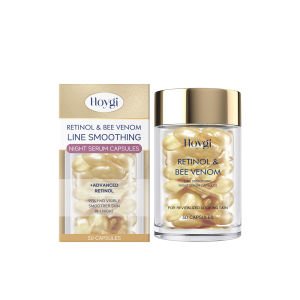 【เห็นผลในหนึ่งสัปดาห์】แคปซูลบำรุงผิวหน้าด้วยเรตินอลและพิษผึ้ง ทนต่อความเสียหาย ให้ความชุ่มชื้น อ่อน ปรับปรุงสุขภาพผิว ปรับปรุงเนื้อผิว