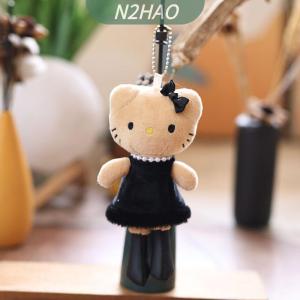 【N2HAO】 1ชิ้นอะนิเมะ KT พวงกุญแจน่ารักรูปหัวใจแมวสาวน่ารักคาวาอิคิตตี้ขายาวจี้ตุ๊กตาตกแต่ง DIY ของขวัญสำหรับเด็กผู้หญิง