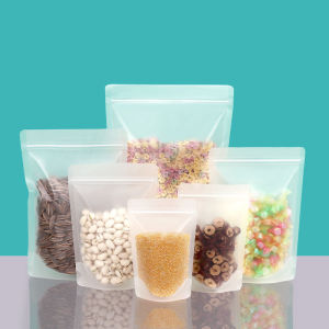 50PCS Frosted plastic food bag waterproof bag moisture proof bag moisture bag laminate bag trinket bag candy bag