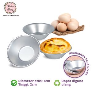 Cetakan Egg Tart Mini Pie Loyang Aluminium Impor Tebal Anti Mleot Untuk Cake Bolu Dll