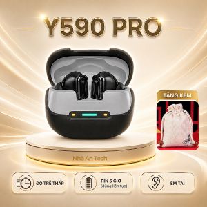Tai Nghe Bluetooth Y590 PRO TWS Không Dây Có Mic Cảm Ứng Super Bass Tặng Túi Đựng Phụ Kiện