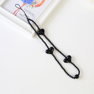 ZAY Gantungan Hp / tali hp korea/ hanger hp strab hp blackpink DIY Dekorasi Tas Headset Aksesori Rantai Ponsel Manik-manik Hati Pendek Kreatif Gantungan Hp Leher Terbaru