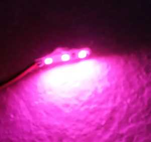 LAMPU ALIS 15CM & DEMON EYE 3LED WARNA PINK FLEKSIBEL MOTOR MOBIL