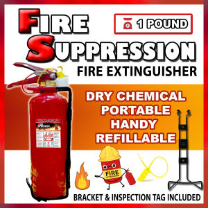 DRY CHEM ABC 123 1 POUND FIRE EXTINGUISHER