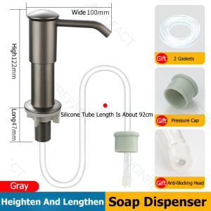 Kitchen Sink Soap Dispenser Dishwashing Liquid Soap Dispenser Countertop Soap Dispenser Sink Soap Dispenser With Tray Hook