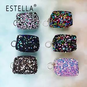 LZD Embroidered Sequin Coin Purse Coin Purse Lipstick Earphone Card Storage Bag Keychain Private Napkins Dispenser Bag