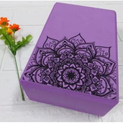 Gạch tập Yoga 200g cao cấp EVA cục Block Yoga in Hoa Mandala Cứng gấp 3 lần loại gạch tập thông thường G11