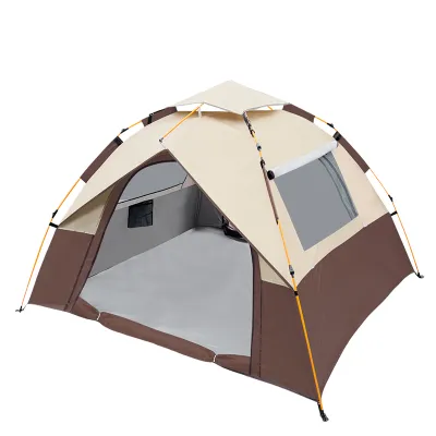camping tent heavy duty waterproof automatic tent Outdoor tent for camping 4 to 5 person camping tent 3 to 4 person for 2 person adult multi-color dome camping tent