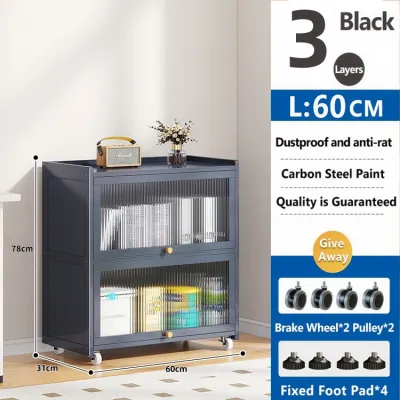 Kitchen shelving Multi-layer household storage cabinets dust-proof multi-function bowls side cabinets Storage cabinets