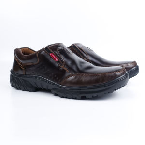 Sepatu Slip On Kasual Kulit Sapi Pria Model Bikers Mamojo Store KT 05