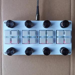 btnx With 8 switches and 8 Damping knobs for DAW software - no driver required USB-C MIDI CC controller 5B9Z4