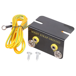 Multifunction ESD Grounding Outlet with L Shape Design Secure Static Discharge for Electronics Assembly Lab Use