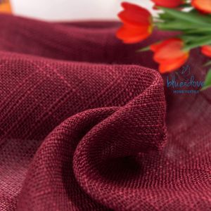 1pc Maroon Sheer Panel Curtain Neutral Fabric Sheer Curtain For Kitchen Bedroom And Living Room 140x220cm / 7Feet