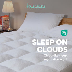 KAPAS LIVING | Kapas Cloud Mattress Topper | Premium Cooling Fabric | 1800gsm | Single Queen King