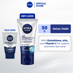 NIVEA MEN Facial Wash Extra Bright 10x Effect Foam skincare for men 50g