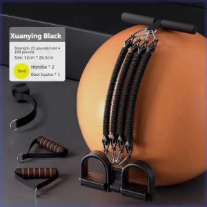 4-Tube Elastic Pull Rope Fitness Natural Latex Sit-up Body Trimmer Yoga Pull Rope