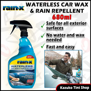 🌱 Rain-X / Rain - X / Rain X / RainX Original Waterless Car Wash & Rain Repellent 680ml Car Care DIY Ready Stock Exterior Windscreen Mirror Coating Protectant No Water / Wax Needed Easy & Fast Kalis Air Cermin Kereta