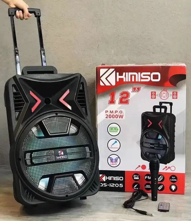 Speaker Bluetooth 12 Inch Kimiso Qs-1205 Wireless Bluetooth Portable ...