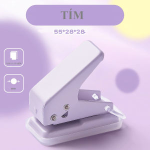 Dụng cụ bấm lỗ giấy mini đục lỗ giấy đơn làm sổ còng bullet journal văn phòng phẩm phong cách Hàn Quốc