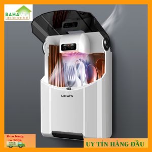 HỘP ĐŨA-THÌA THÔNG MINH KHỬ TRÙNG BẰNG TIA UV TREO CÓ NẮP ĐẬY diet 99 99 vi khuẩn bằng tia cực tím đảm bảo vệ sinh ăn uống hàn